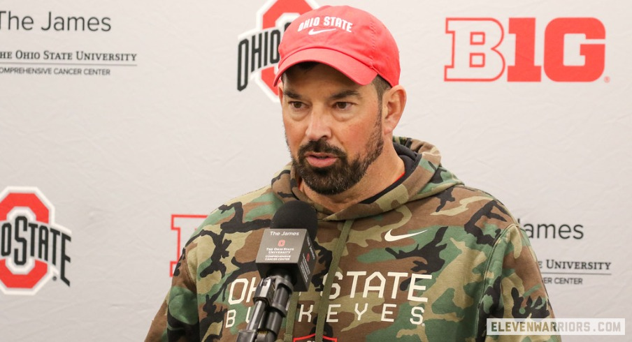 Presser Bullets: Ryan Day Still Sees No Separation in Quarterback Battle, Matt Patricia Excited for First Ohio State Spring Game…